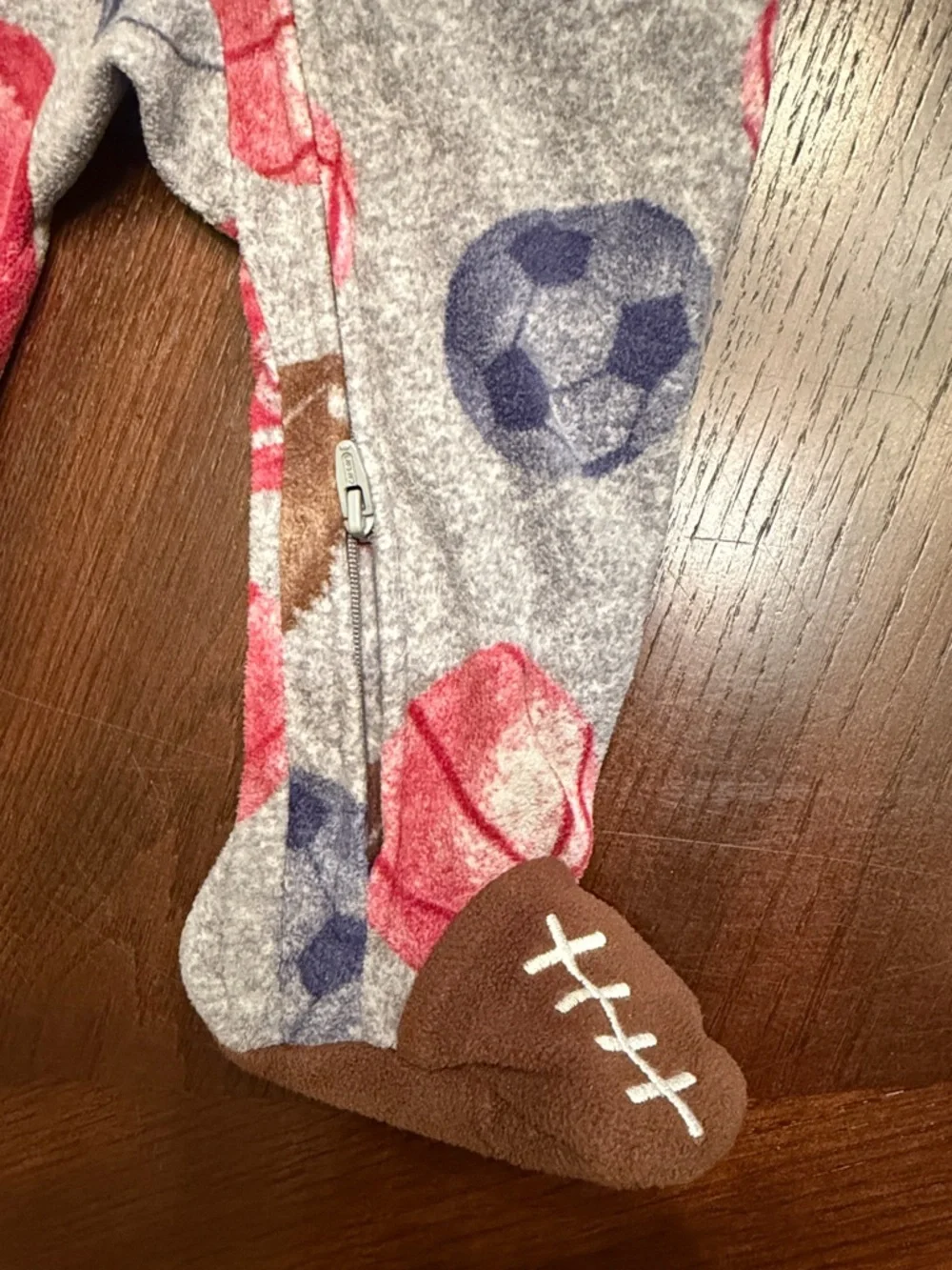 Carter's 2 Pack Footed Sleepers 9M Sports Animal Zip Pajamas